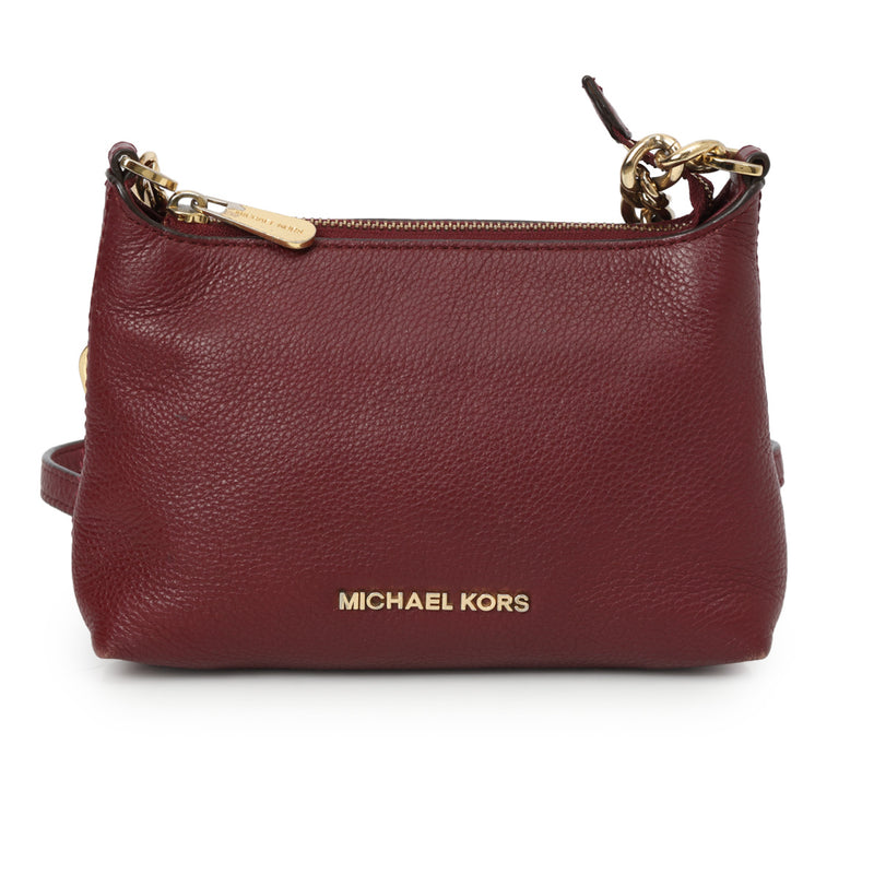 Michael Kors Wine Leather Crossbody Bag