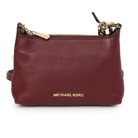 Wine Leather Crossbody Bag