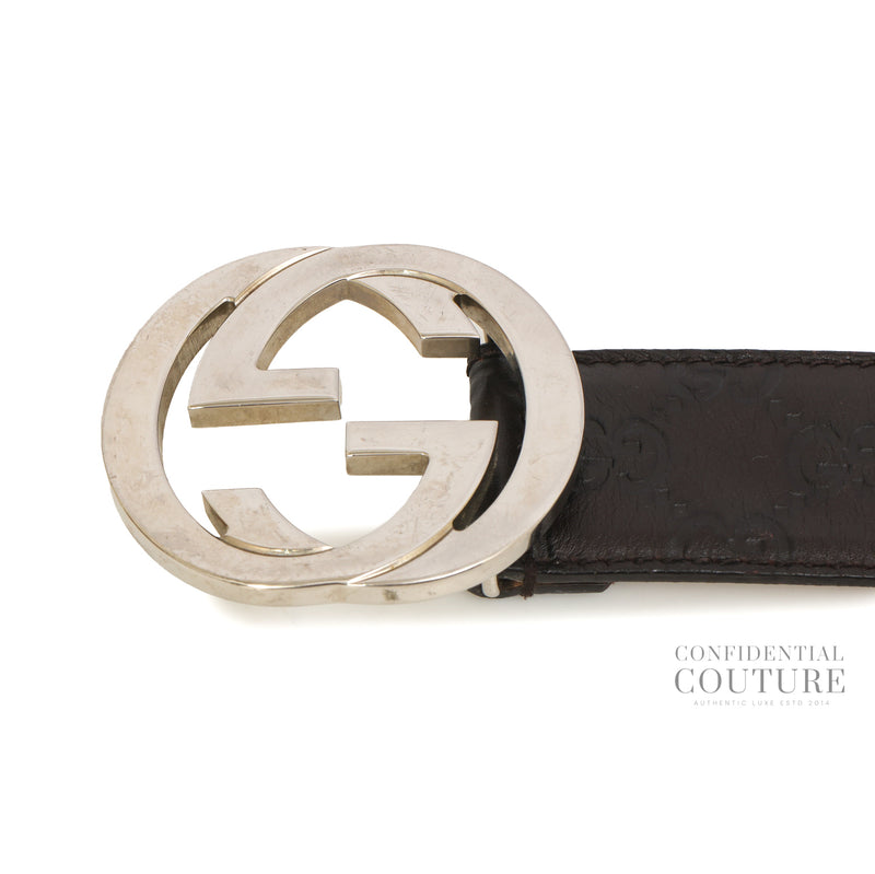 GG Guccissima Brown Leather Belt | 95/38