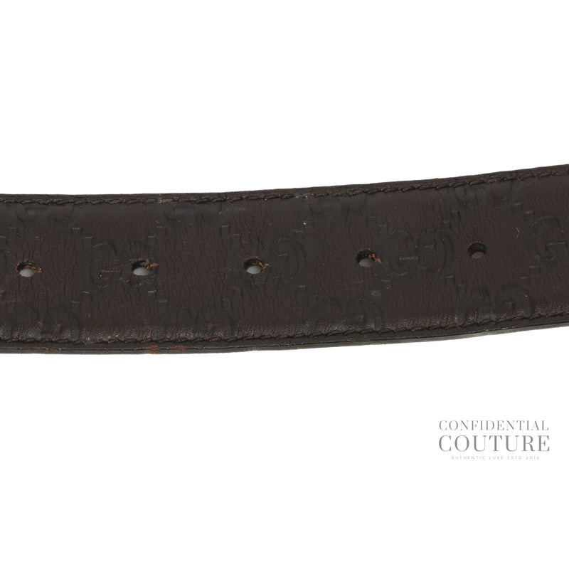 GG Guccissima Brown Leather Belt | 95/38