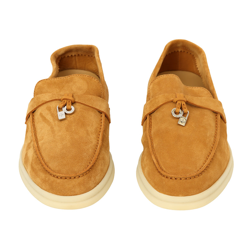 Summer Charm Walk Loafers Size: 38.5 London Gold