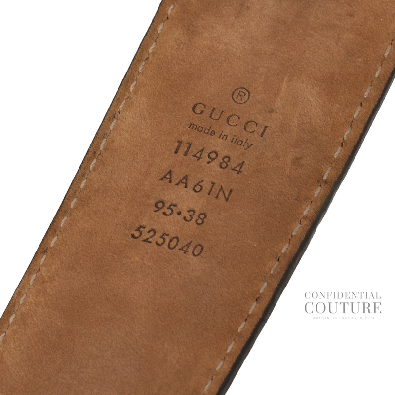 GG Guccissima Rust Leather Belt | 95/38
