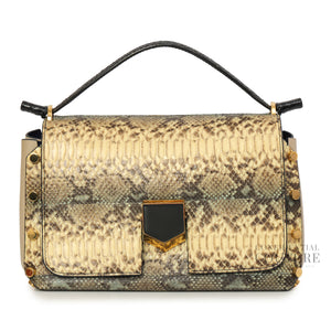 Lockett Multicolor Snakeskin Top Handle Bag