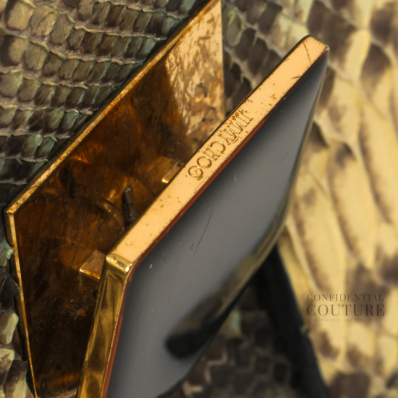 Lockett Multicolor Snakeskin Top Handle Bag