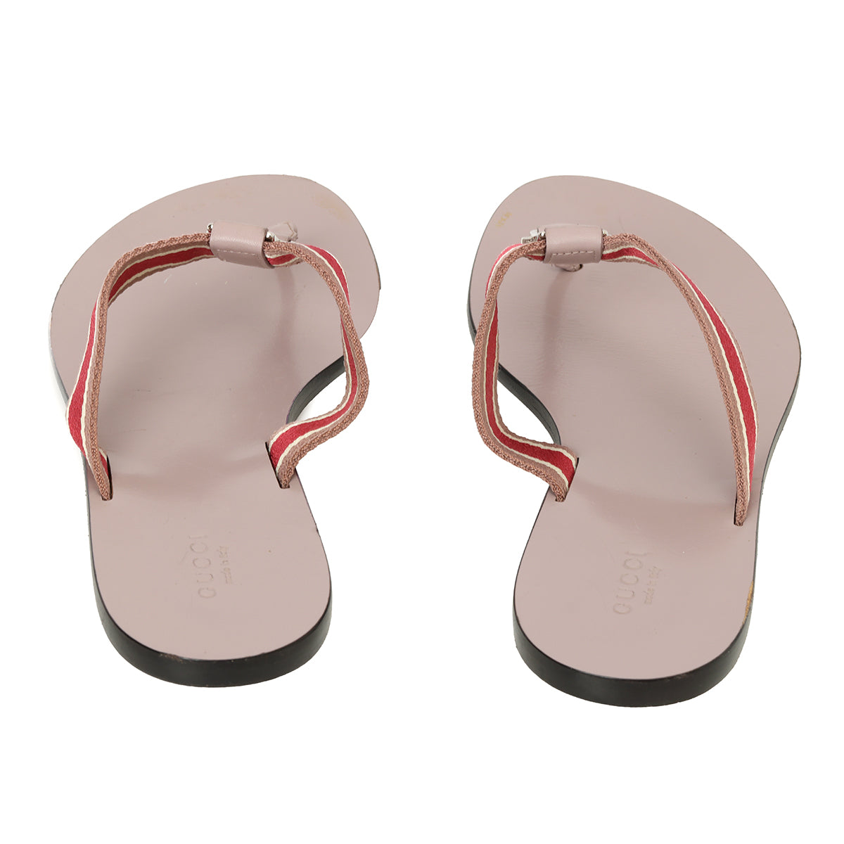 GG Interlocking G Flat Thong Sandals Size: 39