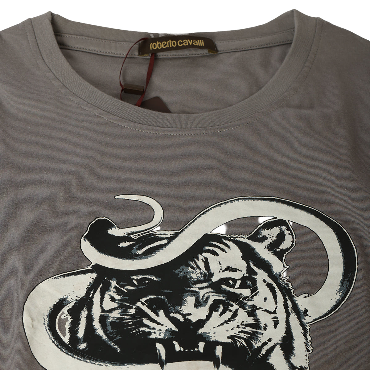 Grey 100% Cotton Round Neck Tshirt- XL