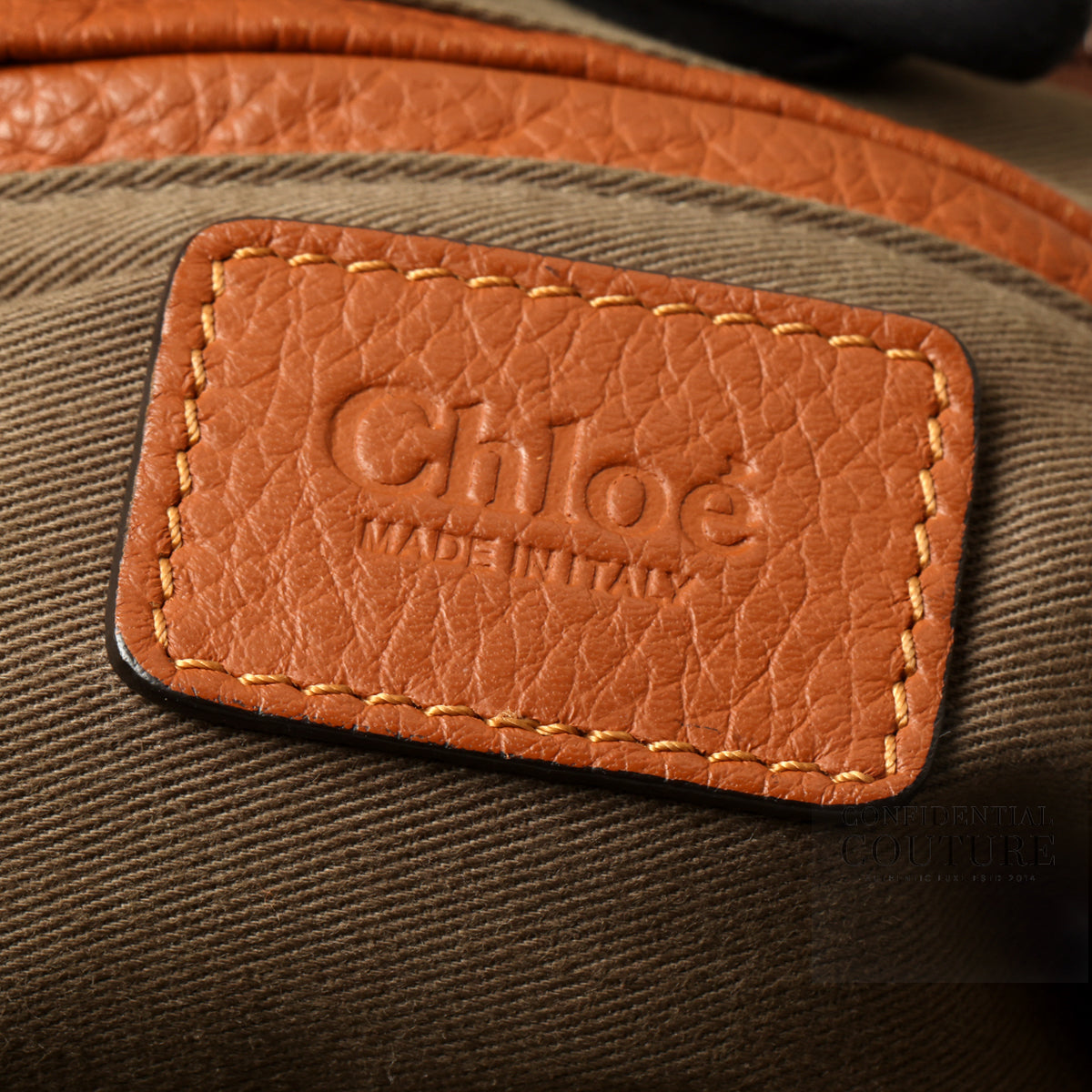 Tan Medium Marcie Bag In Grained Leather