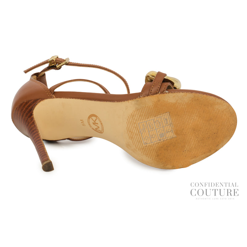 Scarlett Chain Link Leather Sandal | US 5 | EU 35