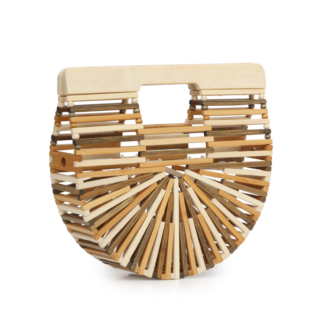 Arc Bamboo Small Top Handle Bag