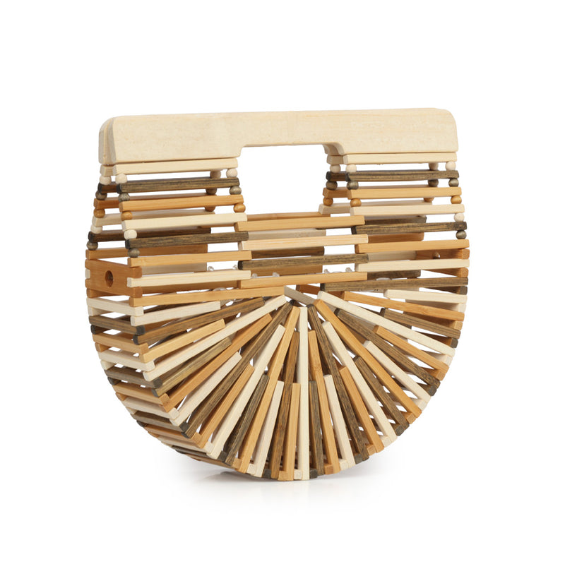 Arc Bamboo Small Top Handle Bag