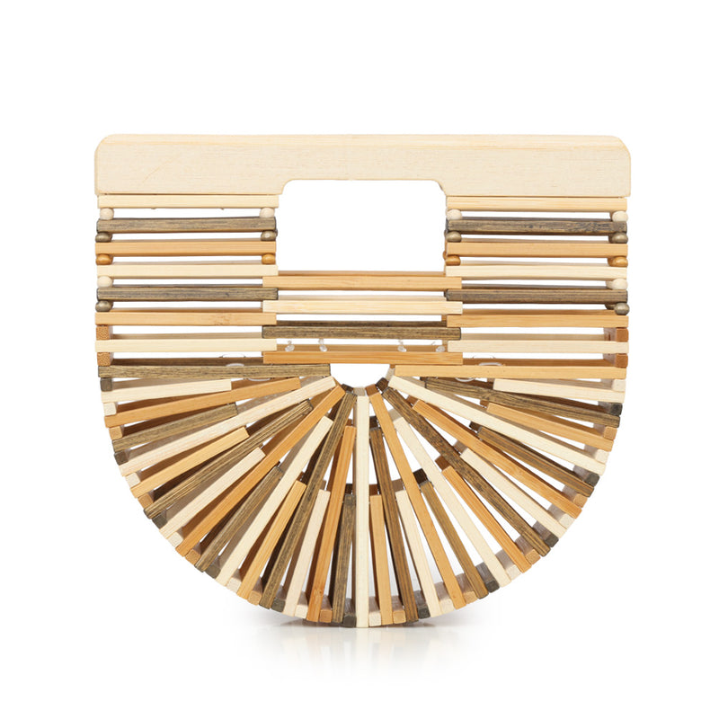 Arc Bamboo Small Top Handle Bag