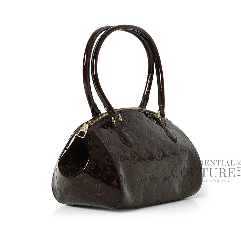 Pre-loved Louis Vuitton Amarante Monogram Vernis Sherwood PM Bag
