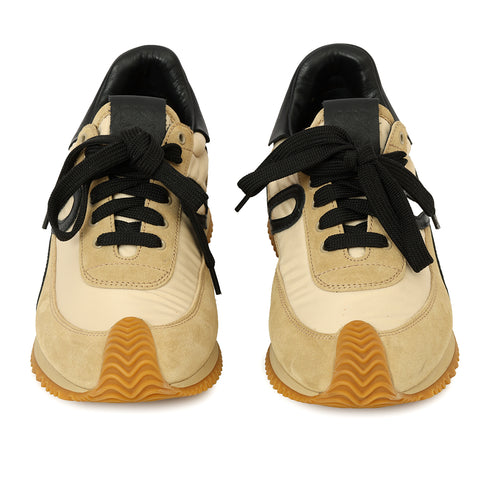 Gold/Black  Flow Runner In Nylon And Suede Size: 39