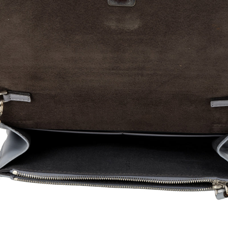 Grey Rainbow Studs Tube Wallet On Chain Bag