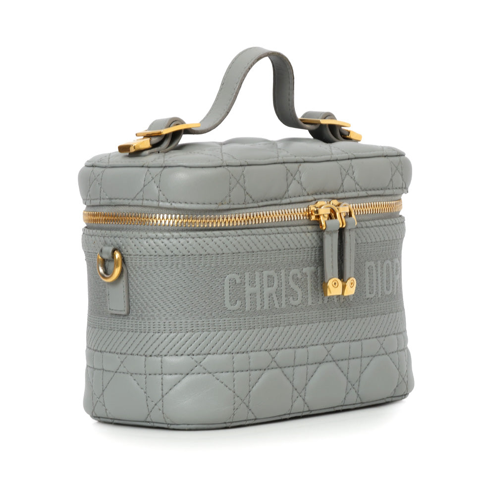 Grey Small Travel Vanity Case