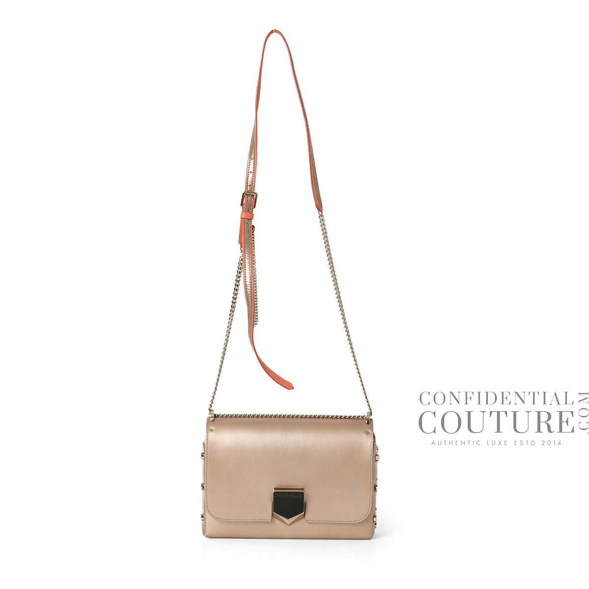 Metallic Rose Medium Lockett Bag