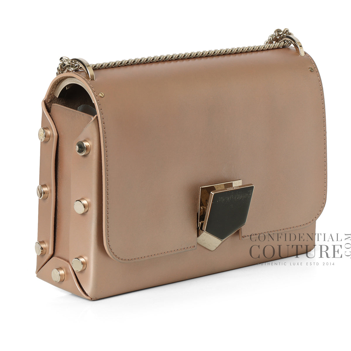 Metallic Rose Medium Lockett Bag