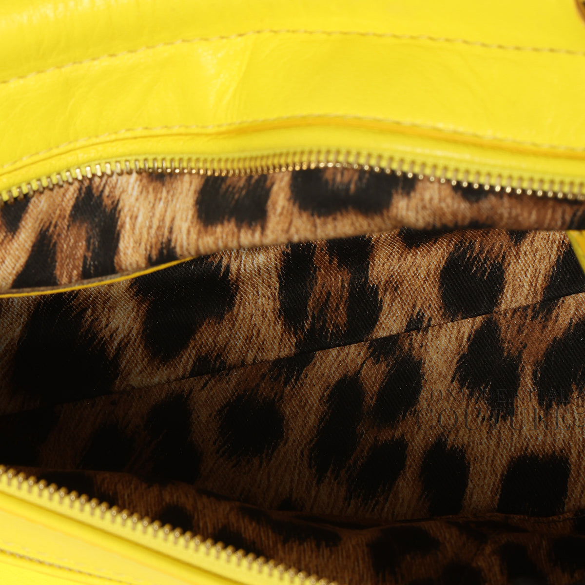 Cavalli Yellow Diva Bag