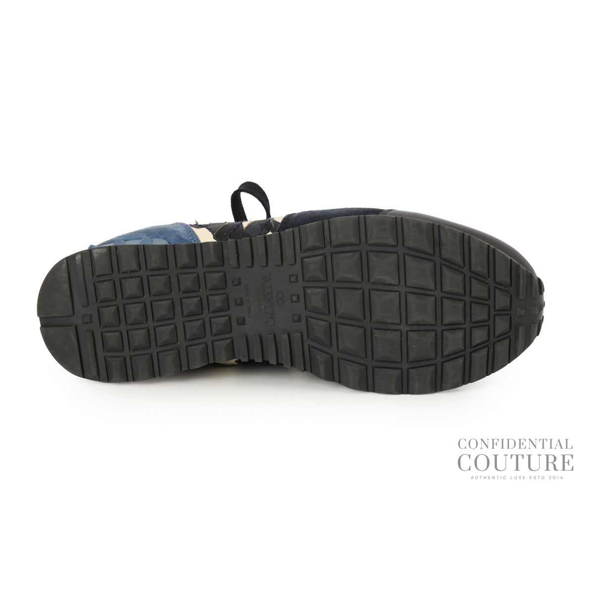 Blue Leather and Suede Rockrunner Trainer Sneakers | EU 40