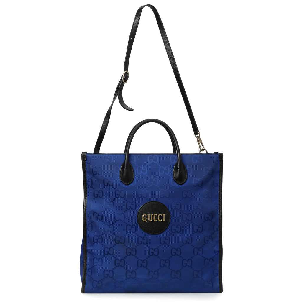Shop Preloved Gucci Blue GG Nylon Off The Grid Vertical Tote Bag
