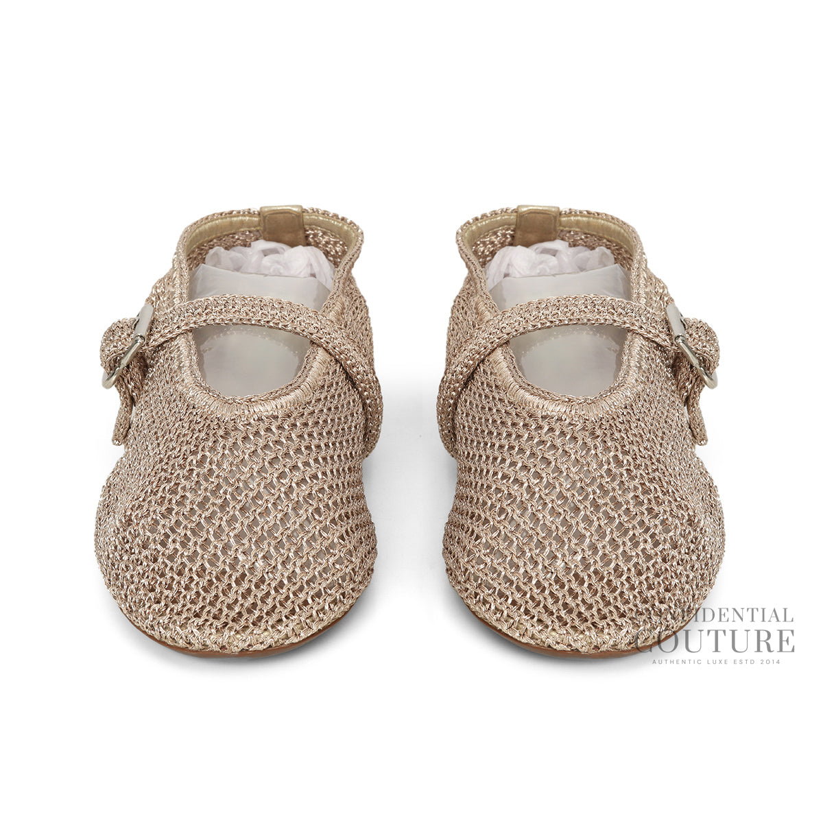 Rose Metallic Mesh Ballet Flats EU 40 | UK 7 | US 10