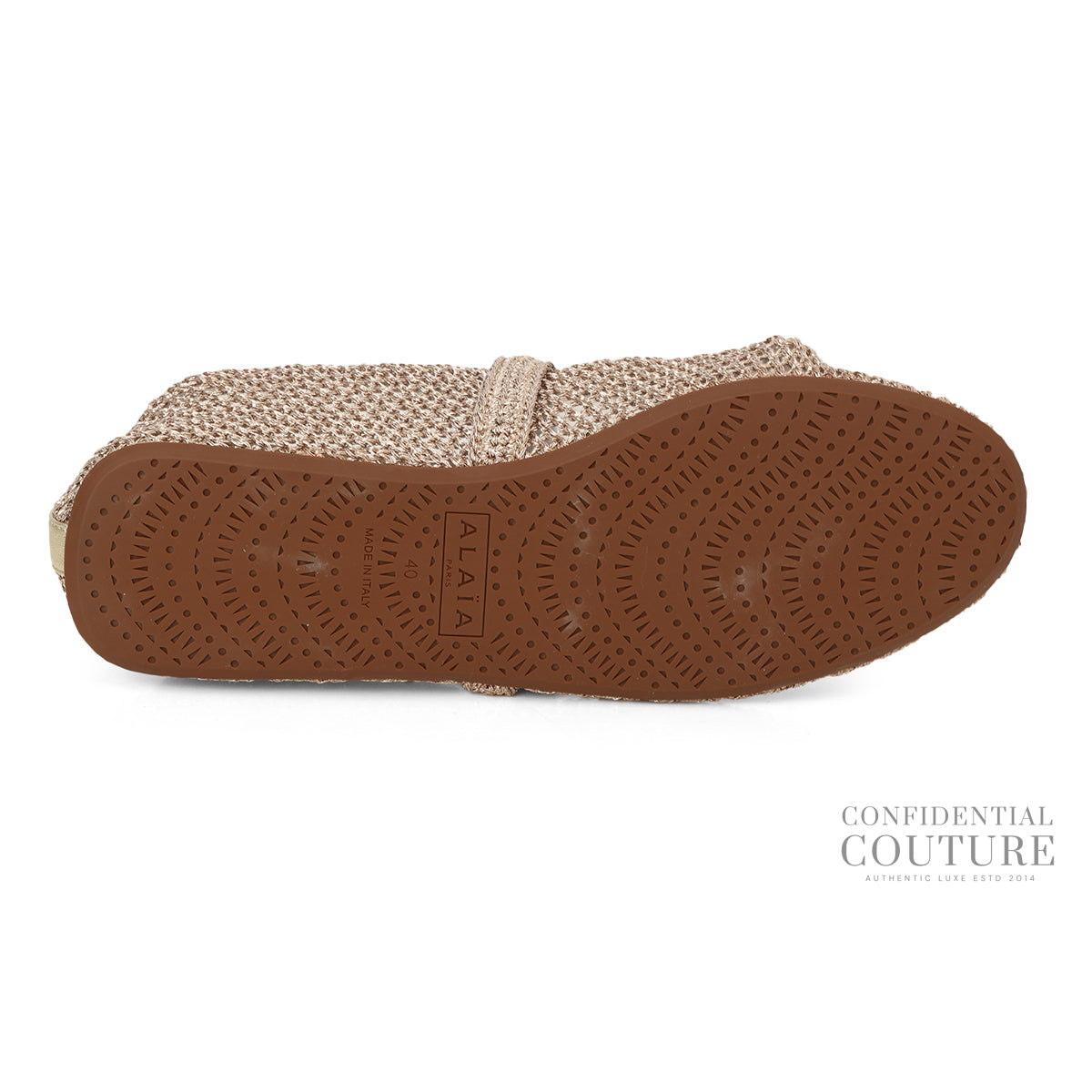 Rose Metallic Mesh Ballet Flats EU 40 | UK 7 | US 10