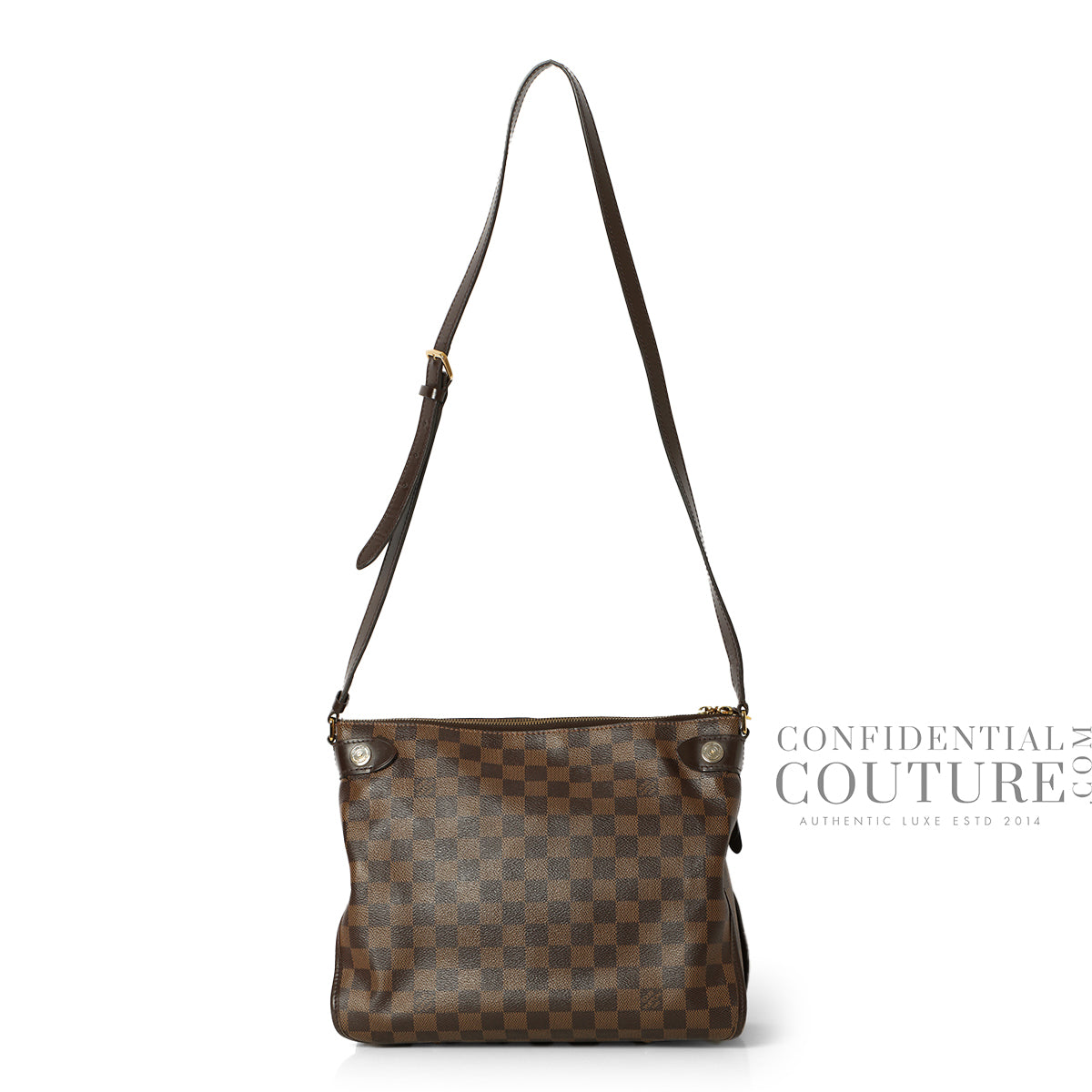 Damier Ebene Canvas Duomo Crossbody Bag