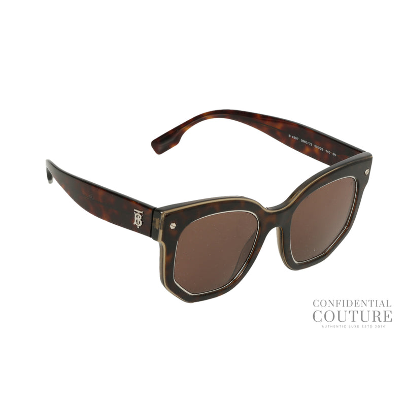 Women pre loved Burberry B4307 Turtle shell Sunglasses