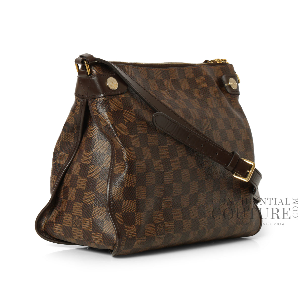 Damier Ebene Canvas Duomo Crossbody Bag