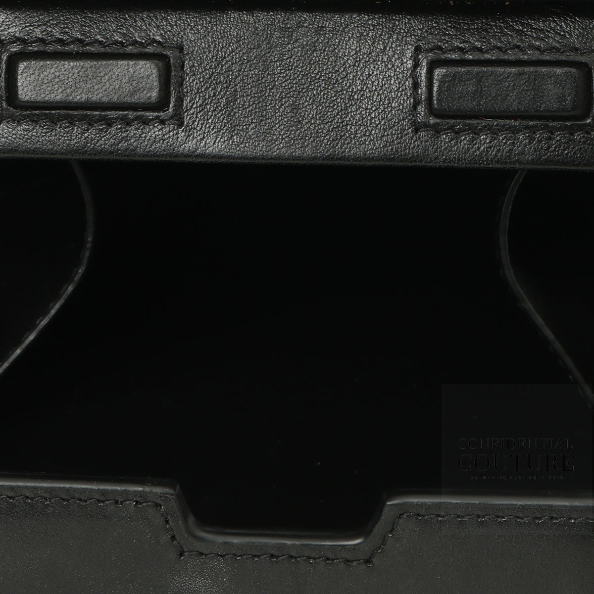 Black Vertical Leather Wallet on Strap