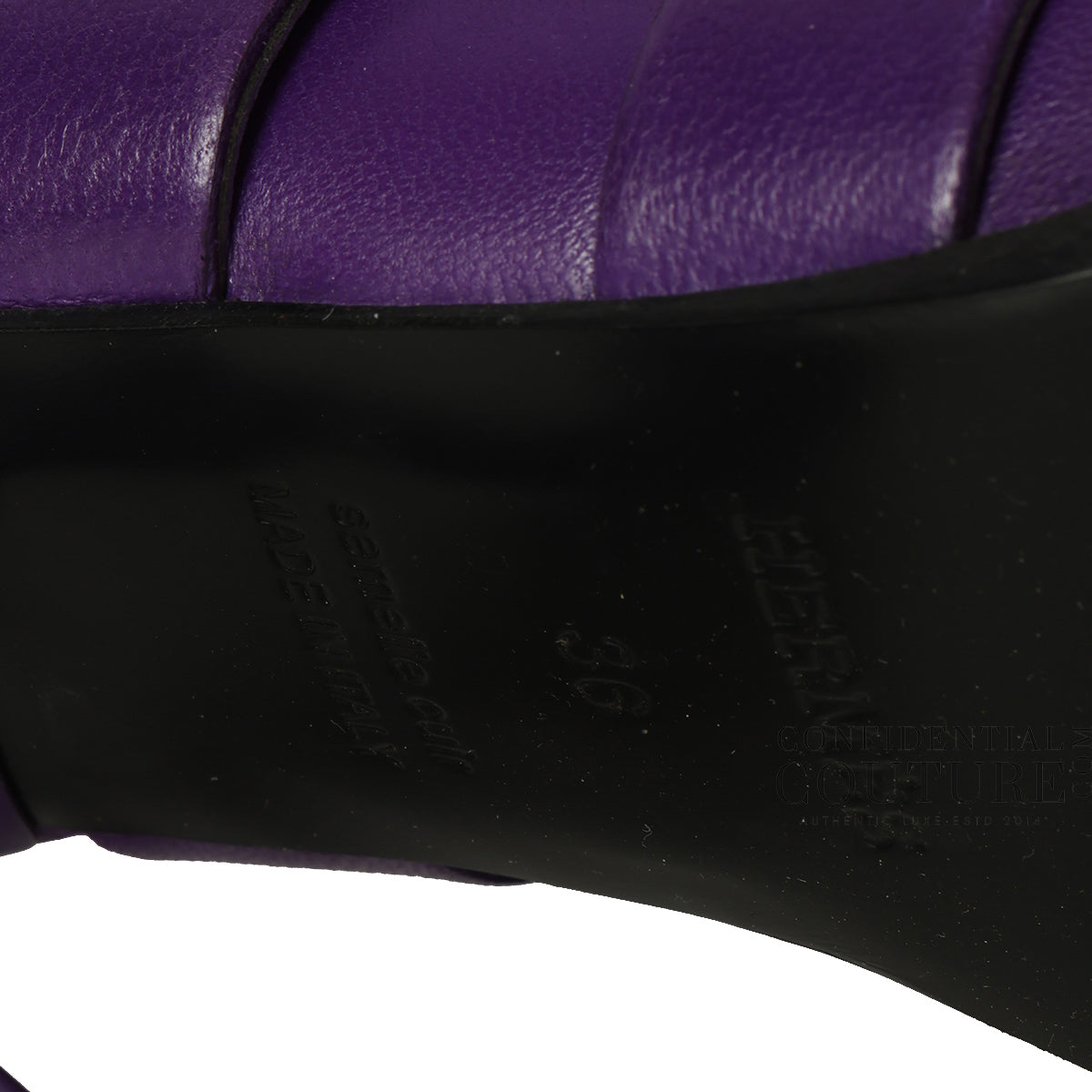 Hanna 95 Purple Lambskin  Sandals- EU 36