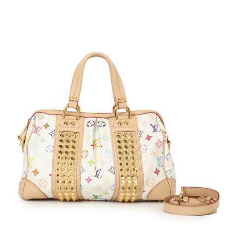 White Monogram Multicolore Courtney MM Bag