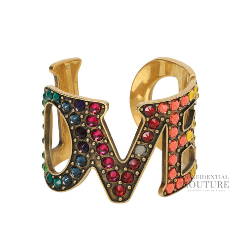 Multi-Coloured Loved Cuff Bracelet