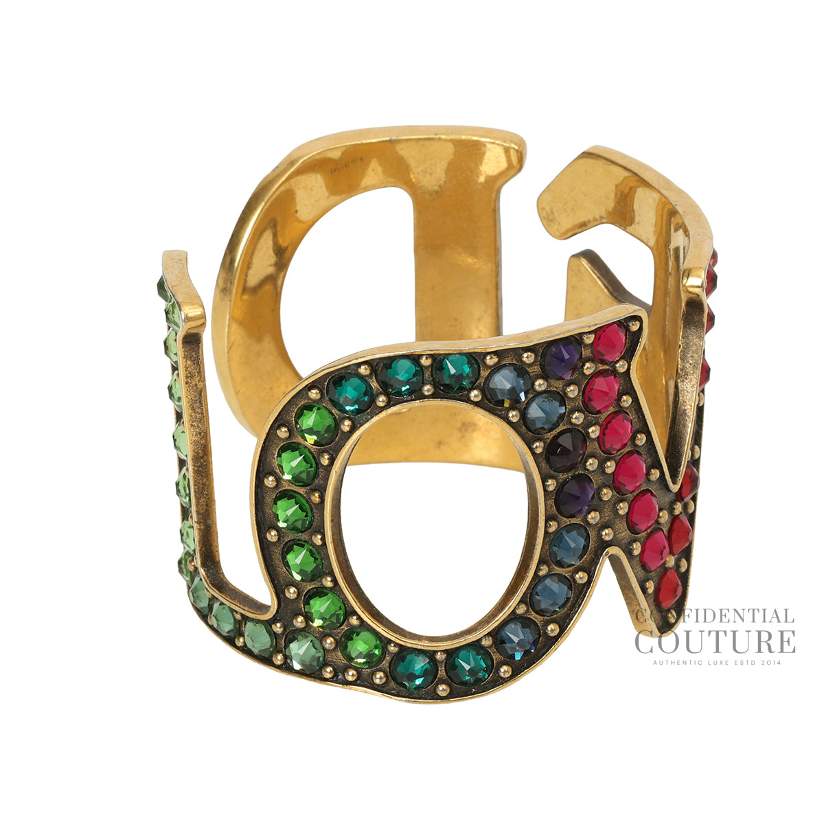Multi-Coloured Loved Cuff Bracelet