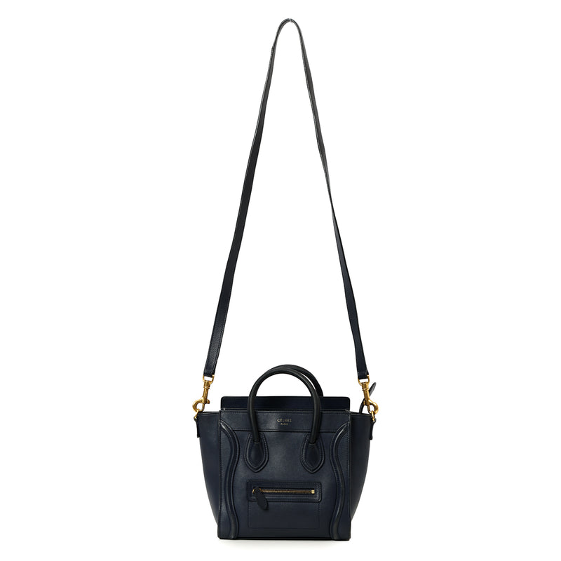 Celine Nano Luggage Tote In Smooth Calfskin