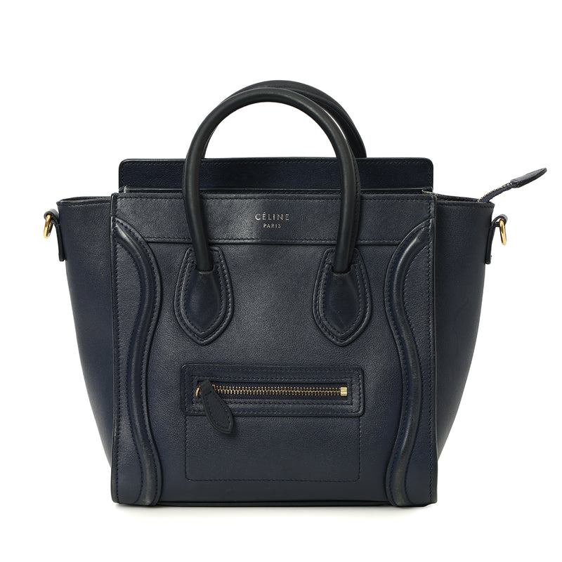 Pre-loved Celine Nano Luggage Tote In Smooth Calfskin