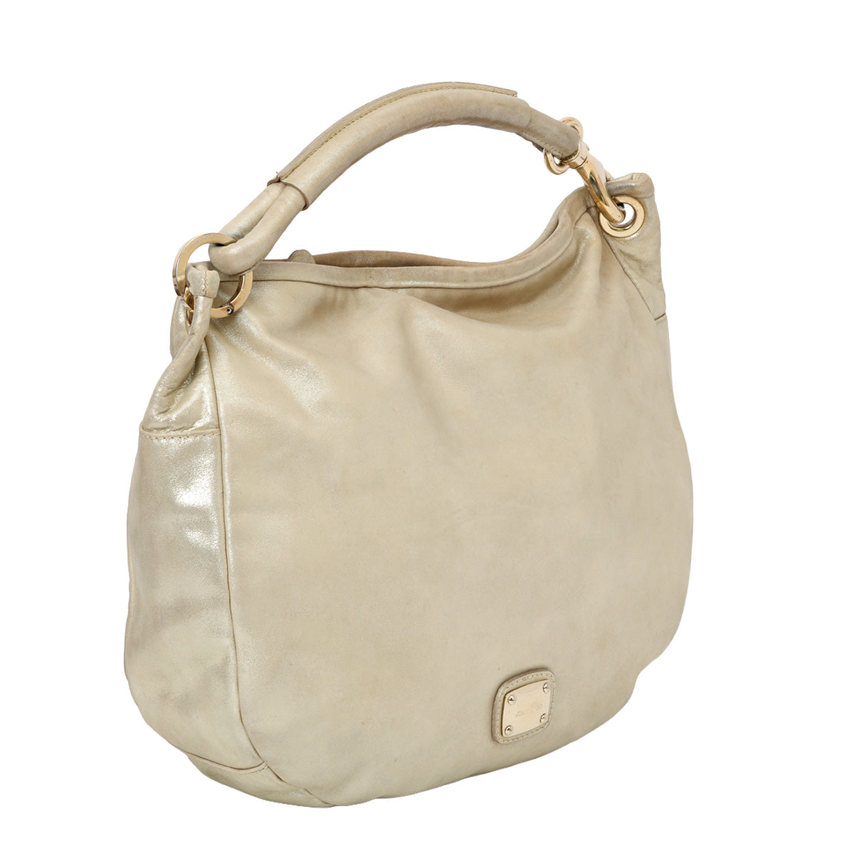 Sky Metallic Beige Shoulder Bag