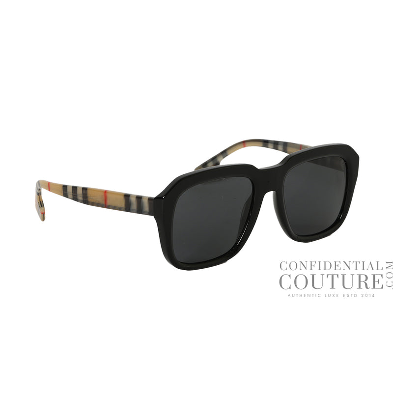 Burberry classic black check pilot sunglasses price