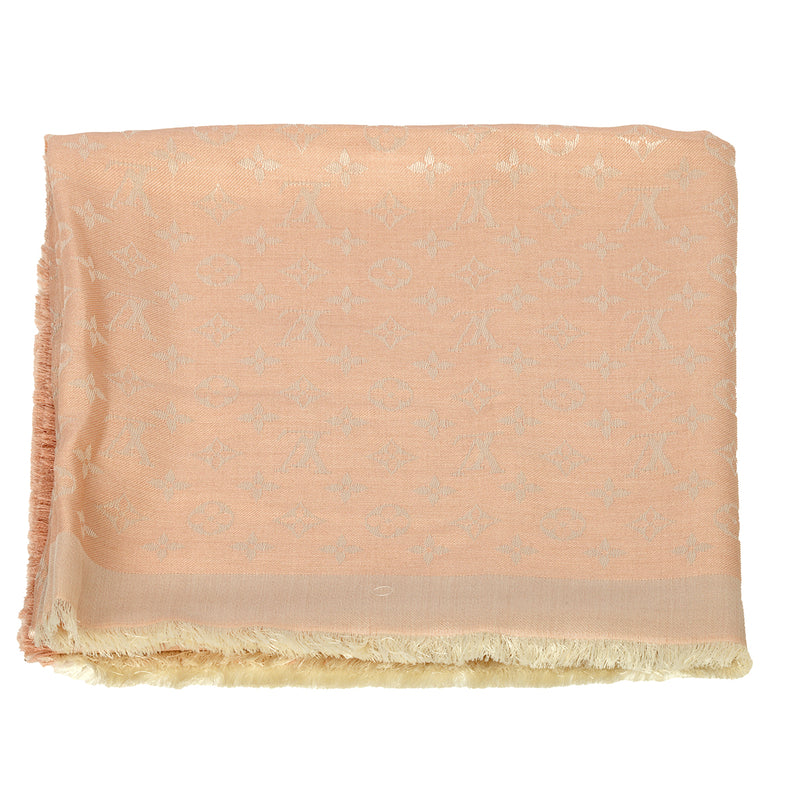 Baby Pink Monogram Classic Shawl