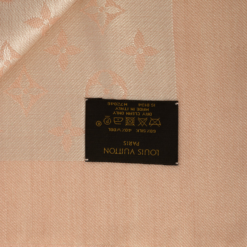 Baby Pink Monogram Classic Shawl