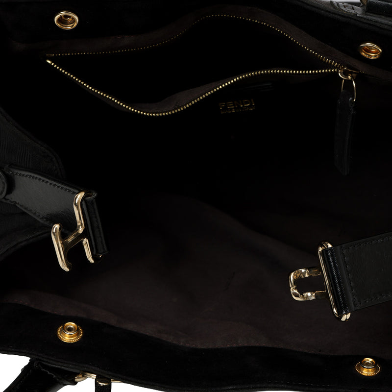 Pre loved fendi black tote bag price in india