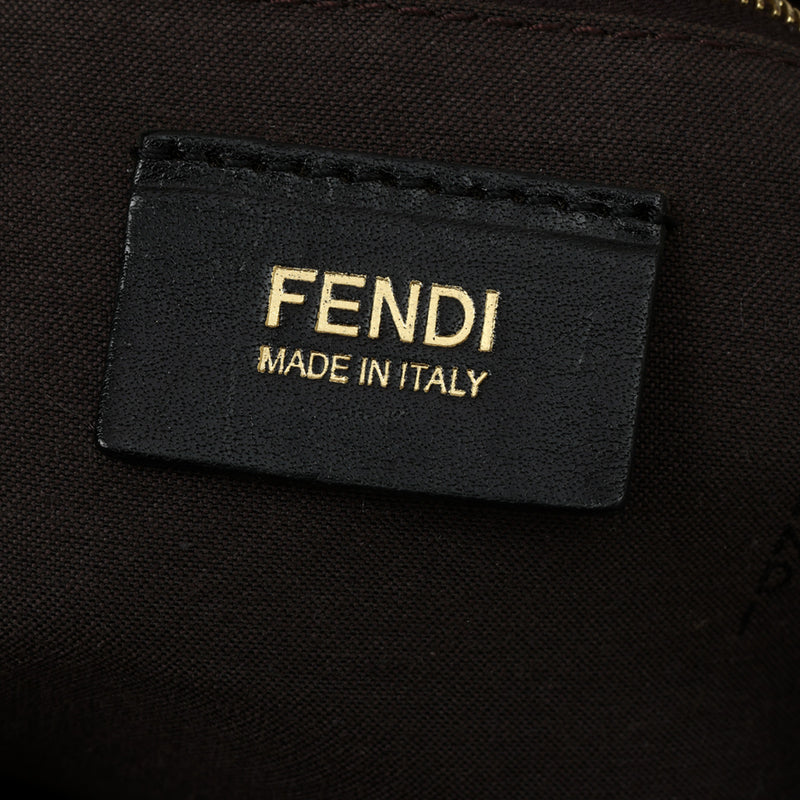 Women fendi black jacquard etnico tote bag