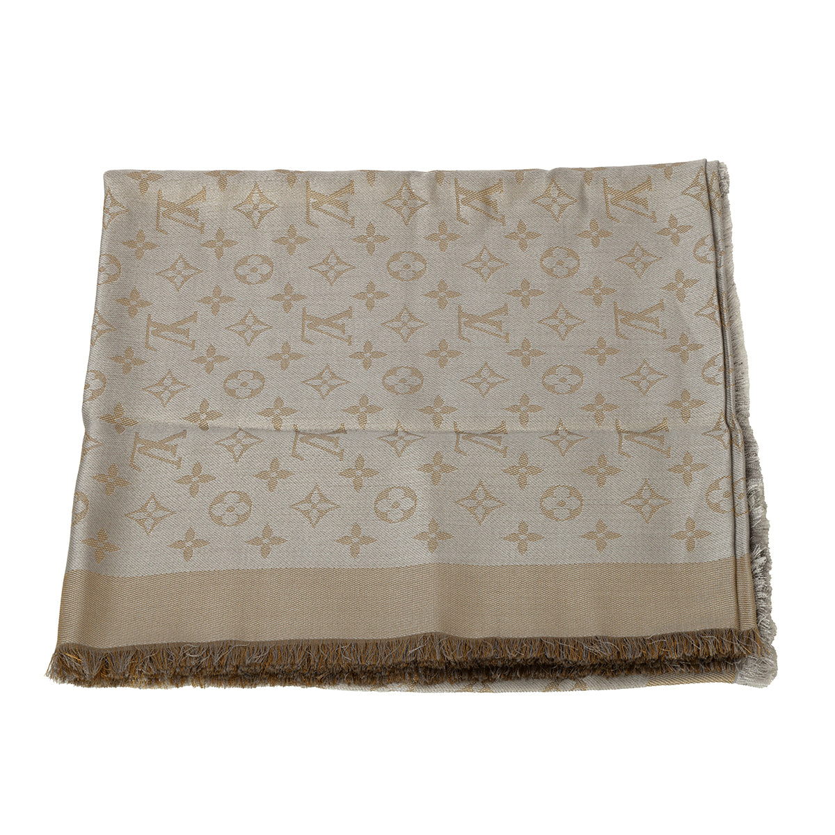 Monogram Shine Shawl One Size