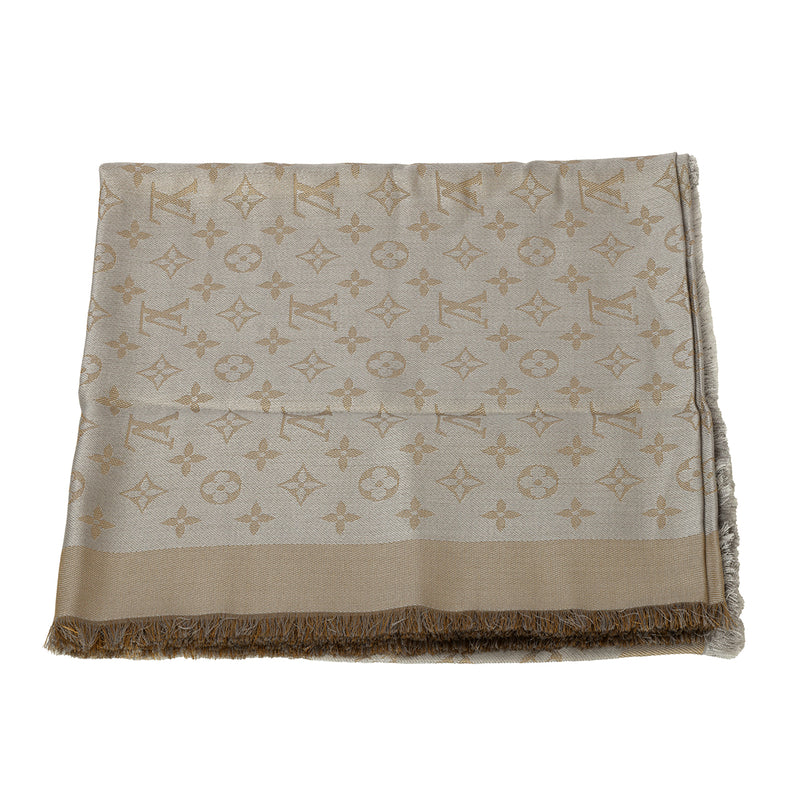Monogram Shine Shawl One Size
