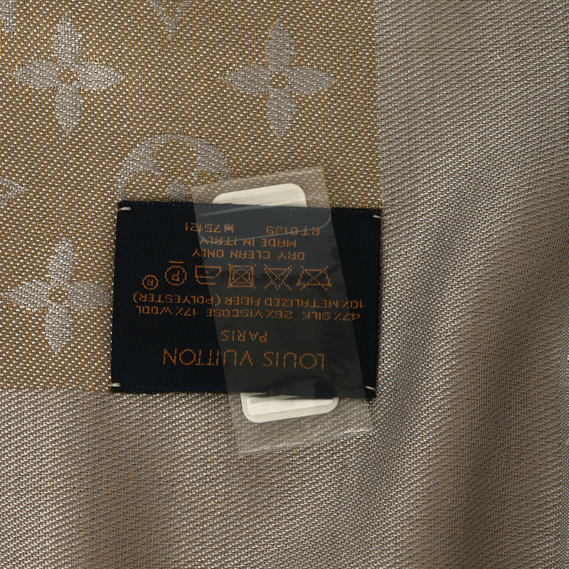 Monogram Shine Shawl One Size