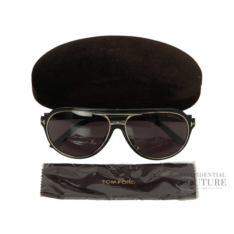 Women Tom Ford Blue Sergio Pilot Sunglasses