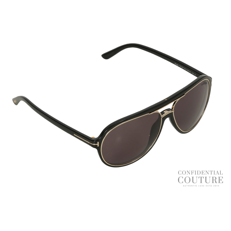 pre-loved Tom Ford Blue Sergio Pilot Sunglasses