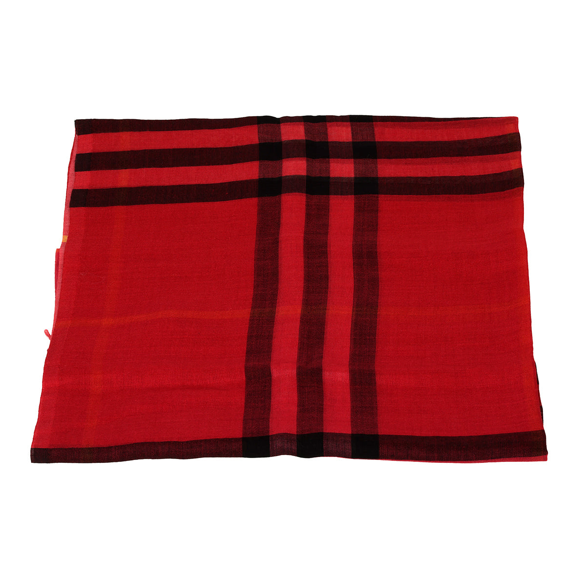 Pink House Check Shawl  One Size
