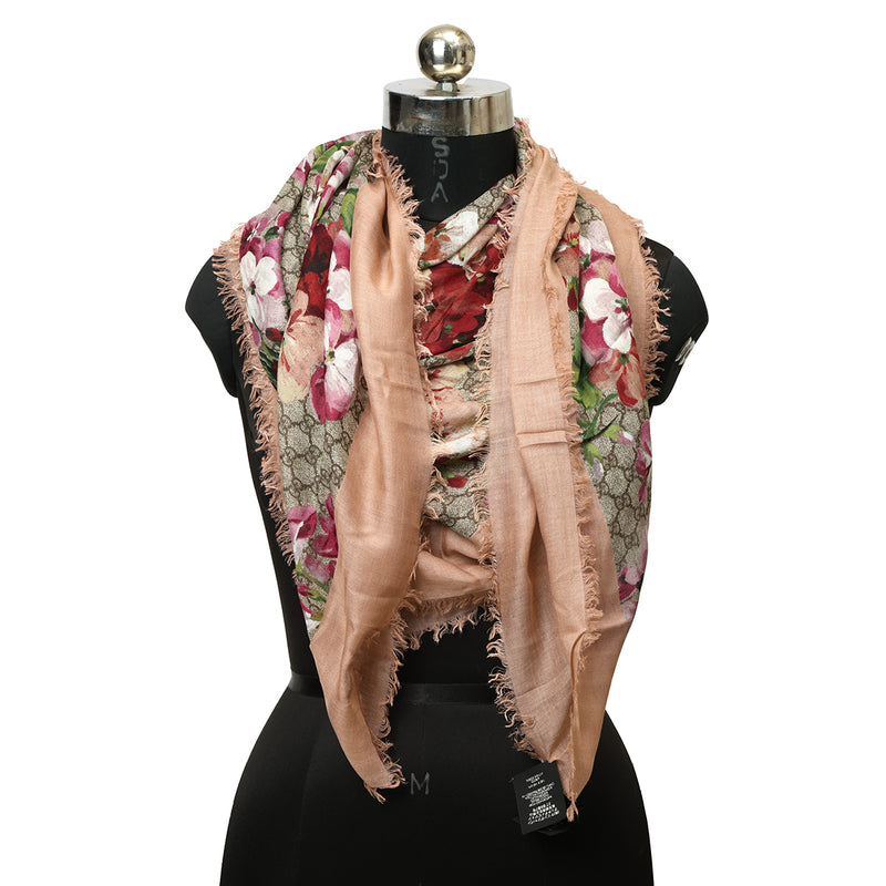 GG Flora Modal And Silk Scarf One Size