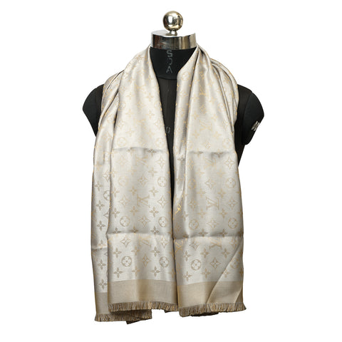 Monogram Shine Shawl One Size